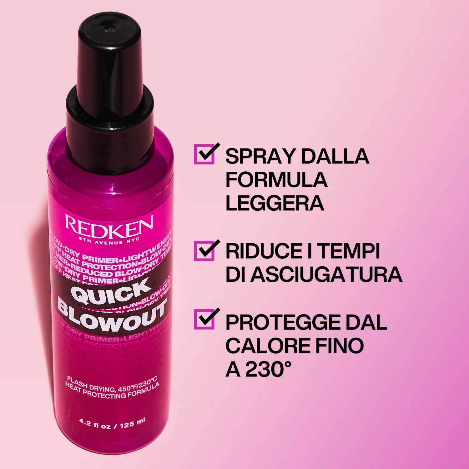 Gyorsan Fújó Hajformázó - Hővédő Spray