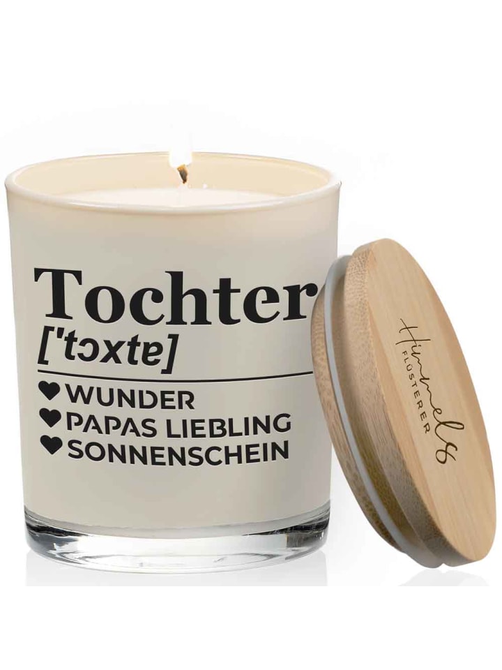 Himmelsflüsterer  Tochter - Vanille Duftkerze im Glas - Farbe: Weiß günstig kaufen onesize