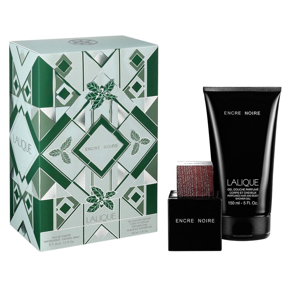 Lalique Coffret Encre Noire(EdT 50ml, SG 150ml) COFFRET