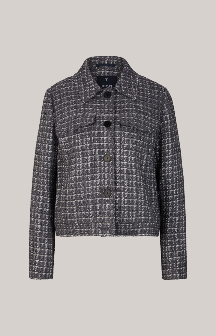 Tweed-Blazer in Grau