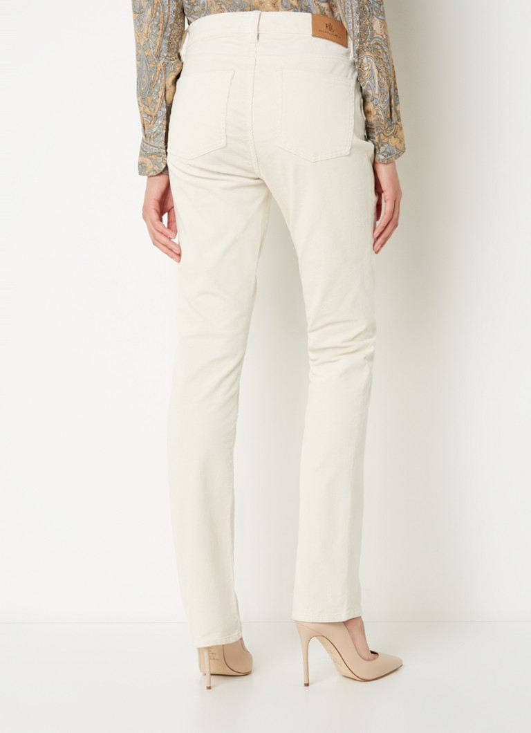 Ralph Lauren  Mid waist straight fit broek van corduroy