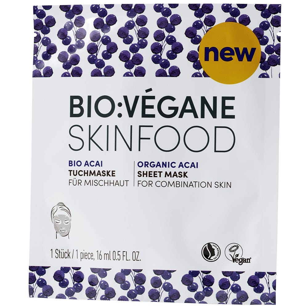 BIO:VÉGANE Bio Acai Tuchmaske 16 ml