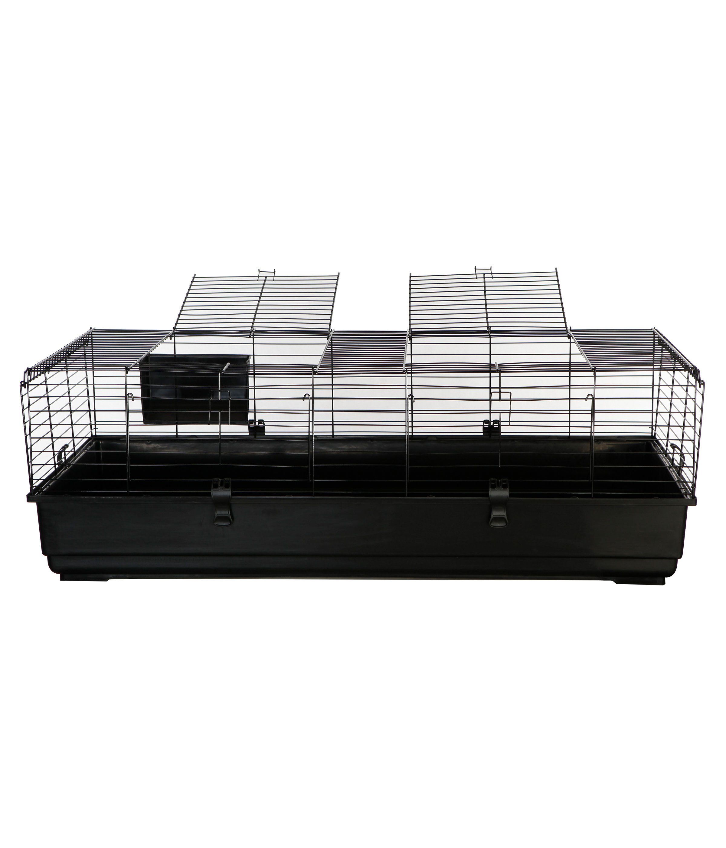 Dehner Nagerhaus Peppy, 140 x 69 x 47 cm, Metall/Kunststoff, inkl. Heuraufe, Anti-Rutsch-Boden