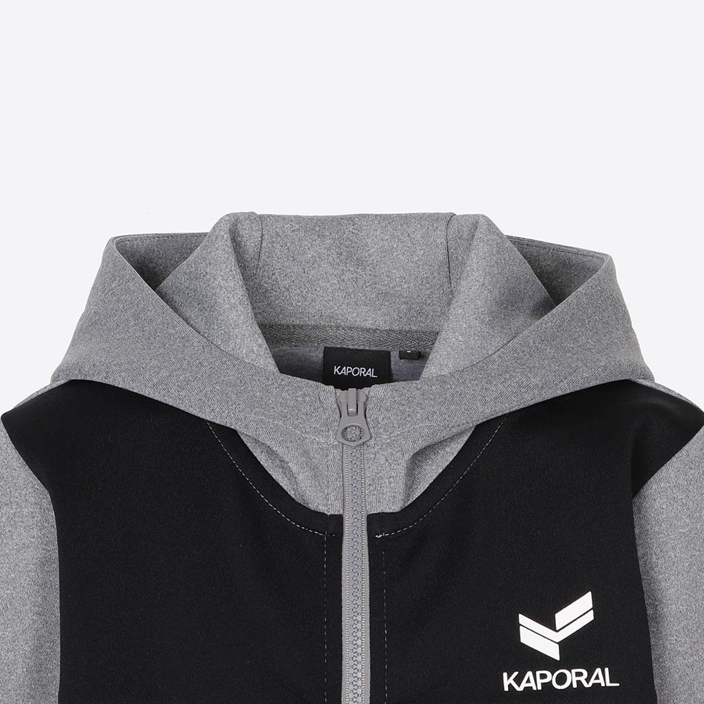 MILAN  Sweat zippé gris Garçon