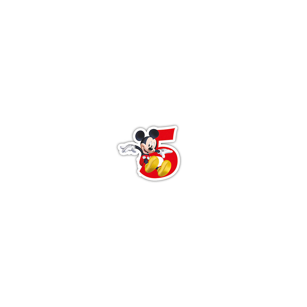 Kuchenkerze Zahl 5   Mickey Mouse Playful