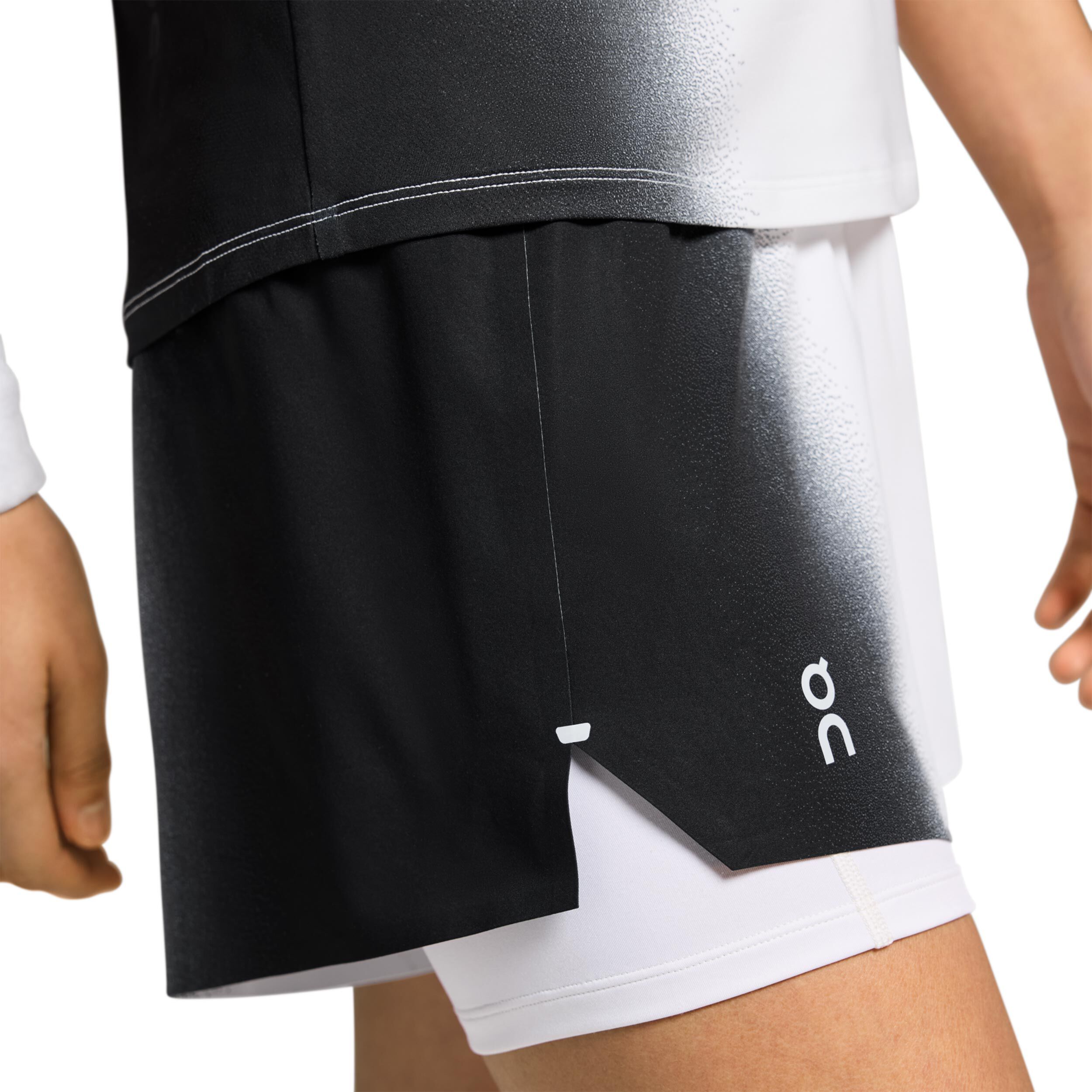 Court Shorts Damen - Schwarz, Weiß