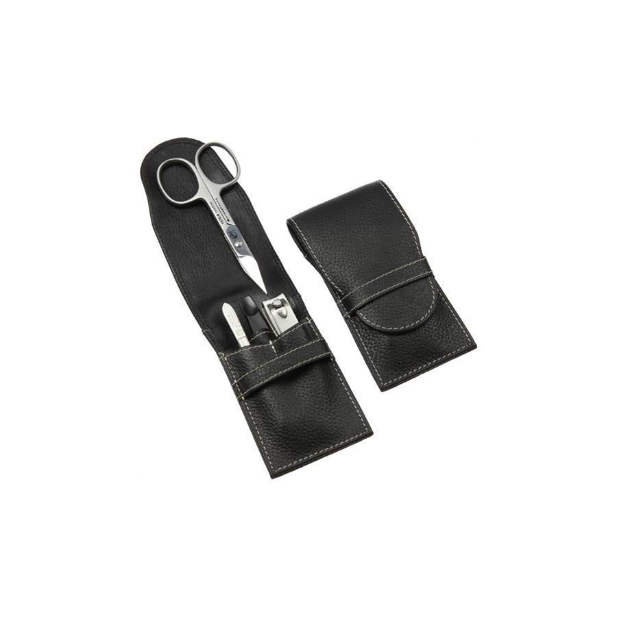 Taschenmanicure, Rindleder, rostfrei