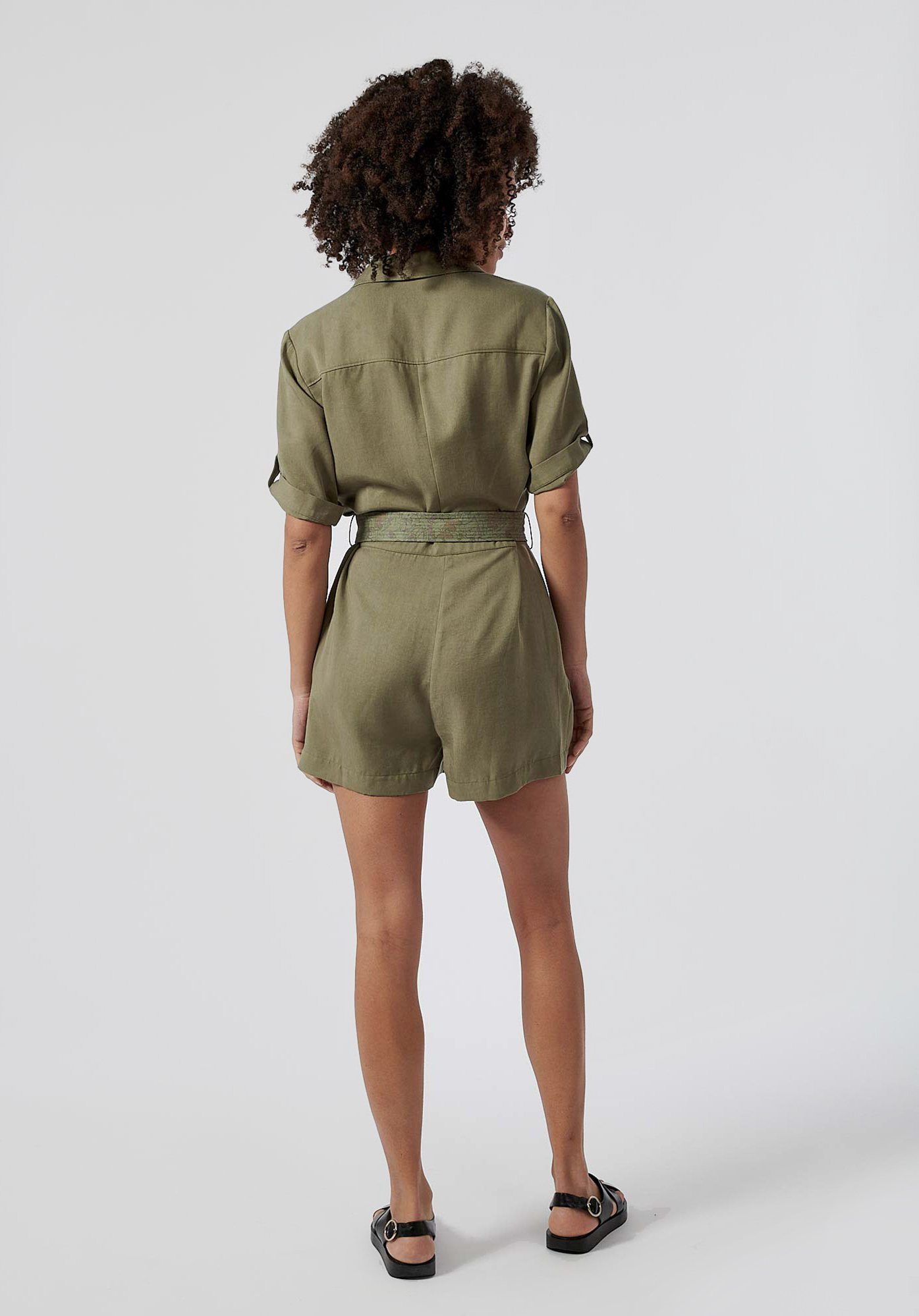 CARYL  Combi-short kaki femme