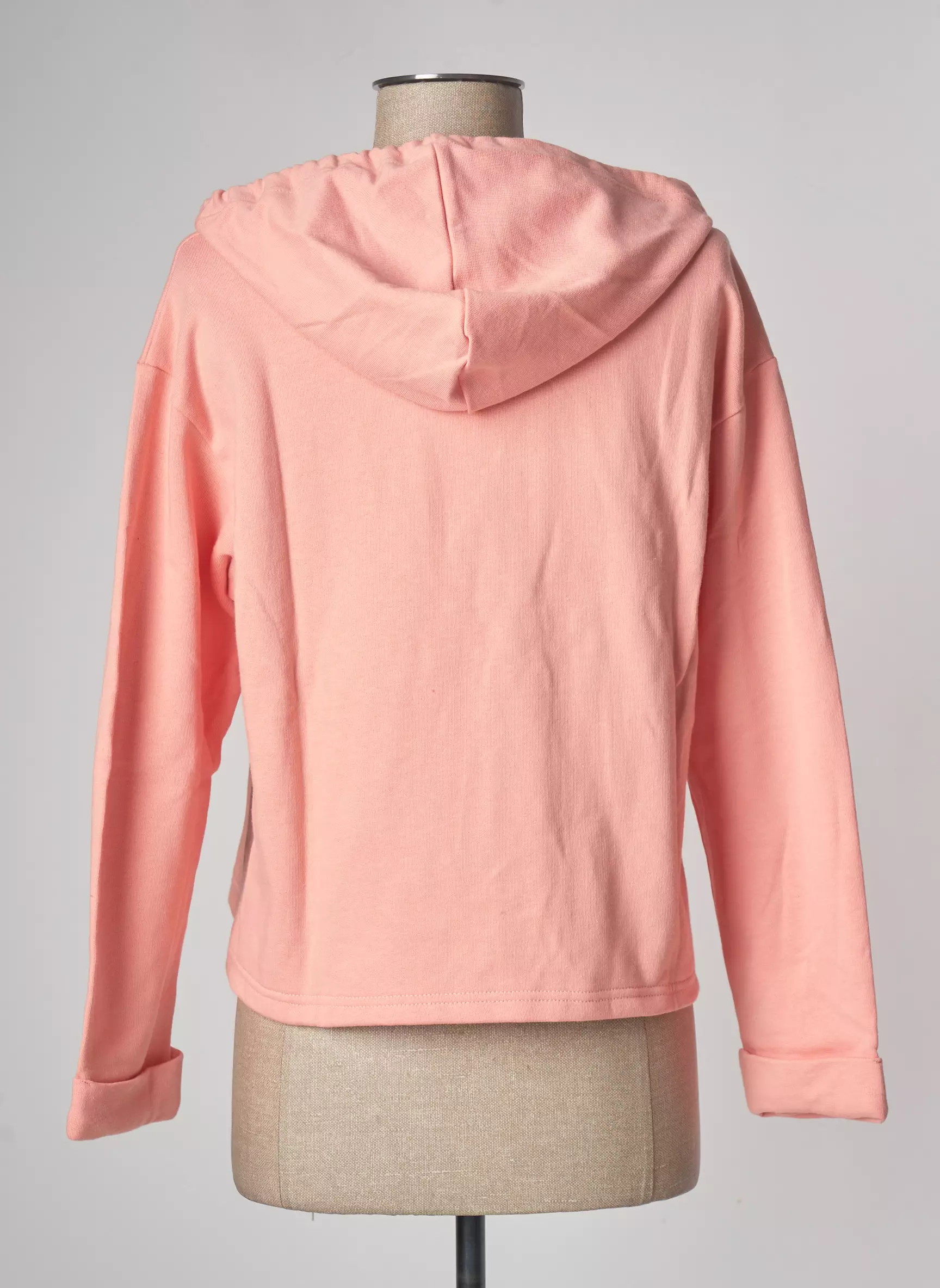 Lazy   Cosy Sweat Capuche Femme couleur orange