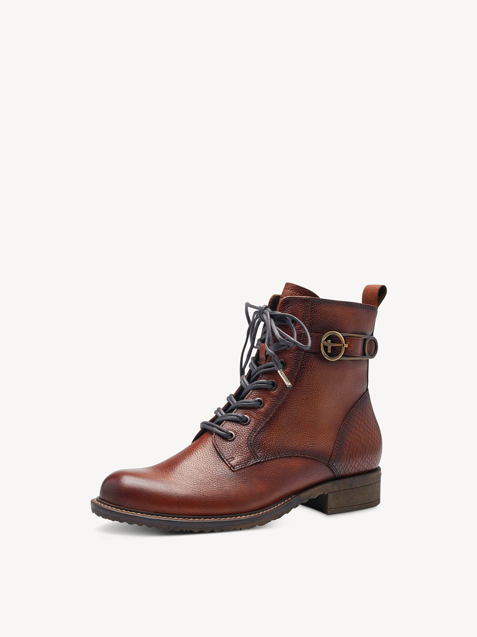 Bottine en cuir - marron
