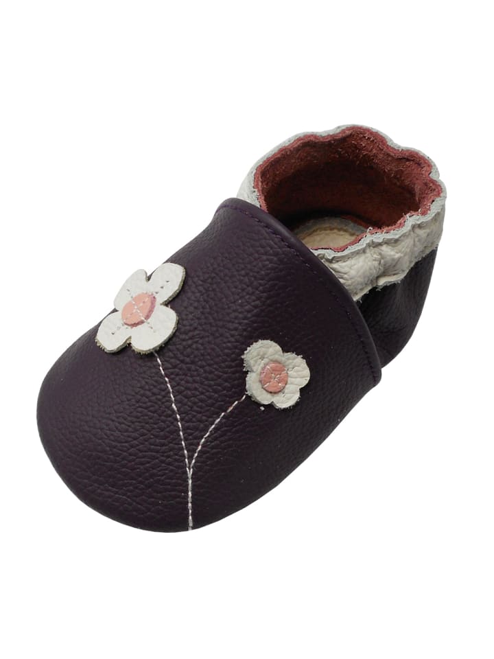 Yalion Leder-Krabbelschuhe 
