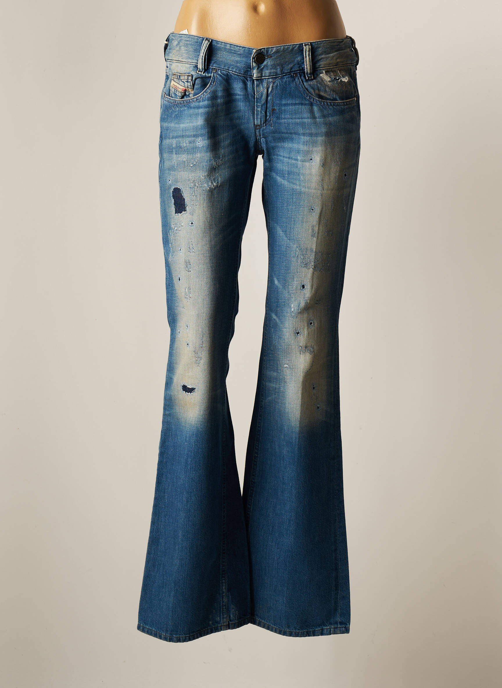 Diesel Jean Flare Femme couleur bleu
