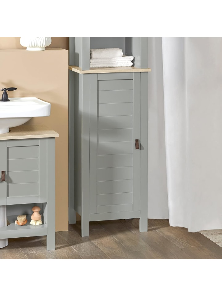 SoBuy Hochschrank in Hellgrau - (B)39 x (H)169 x (T)30cm günstig kaufen onesize