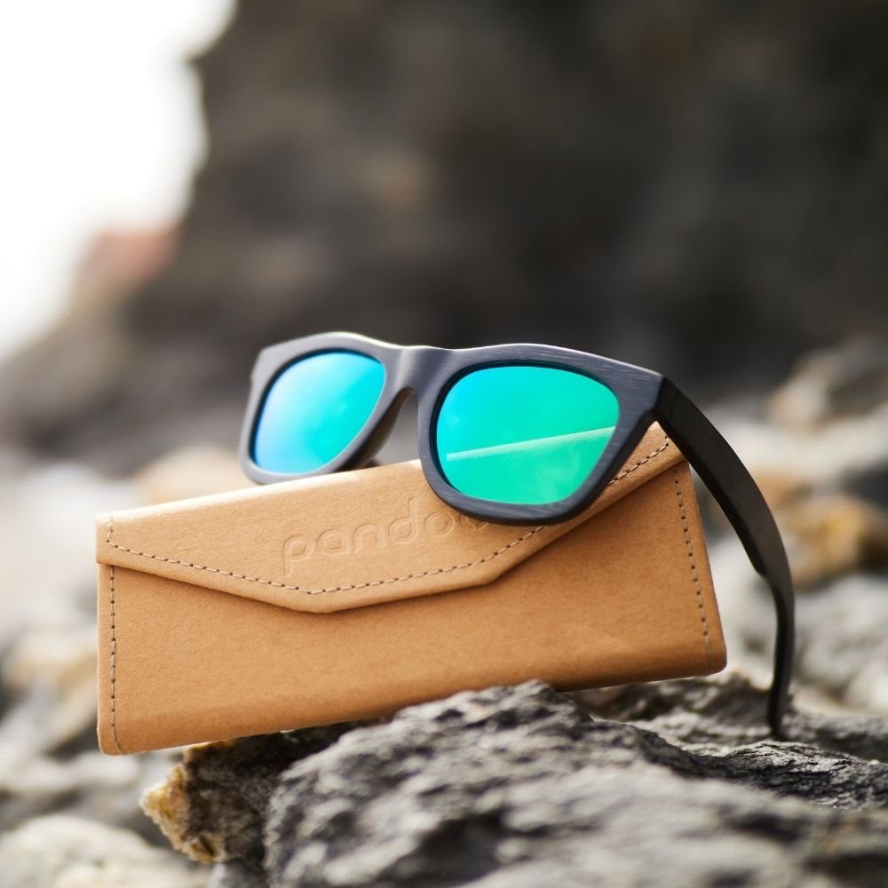 pandoo Sonnenbrille Bambus Sonnenbrille polarisiert