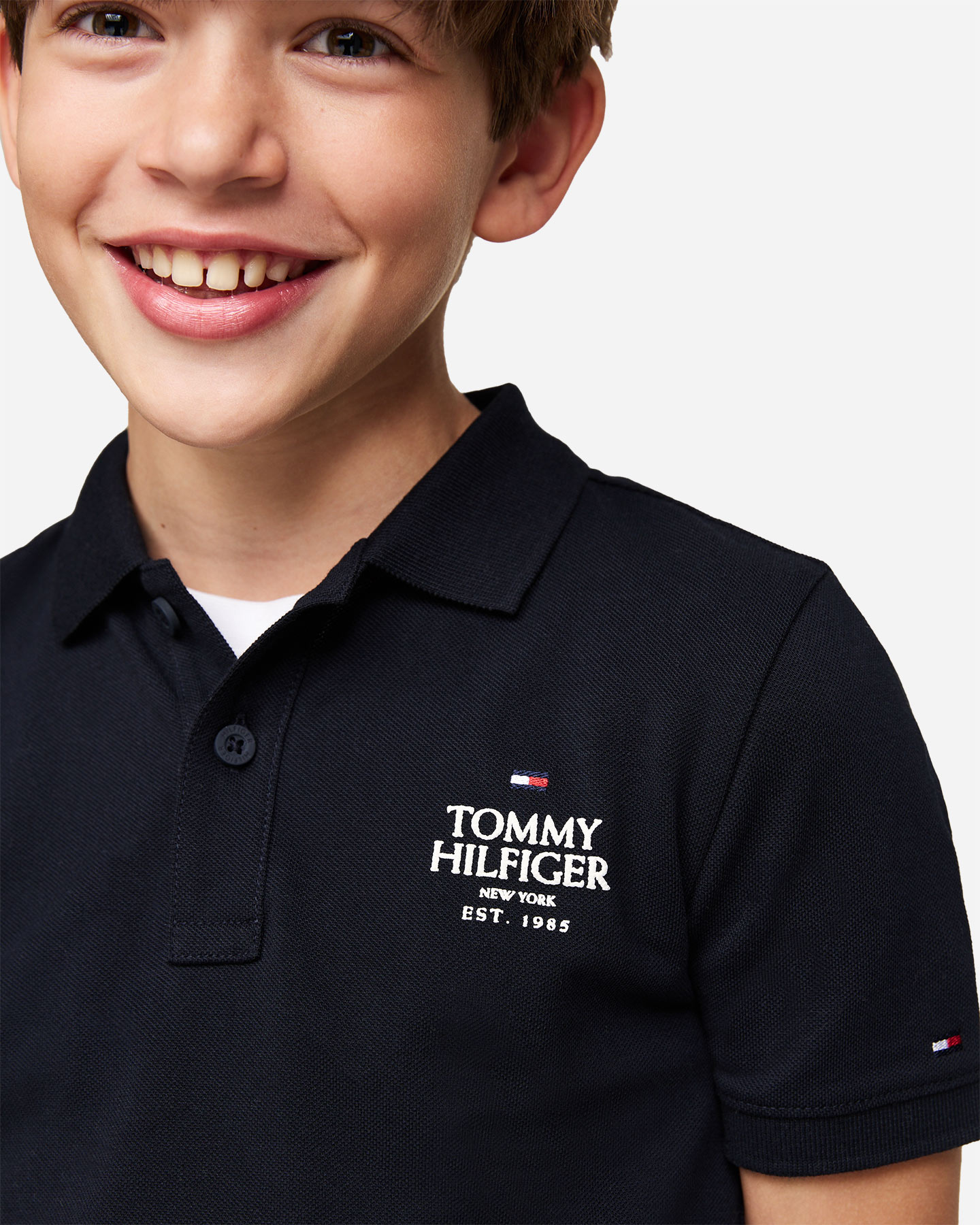 Polo Tommy Hilfiger Small Logo Jr KB0KB09272-DW5