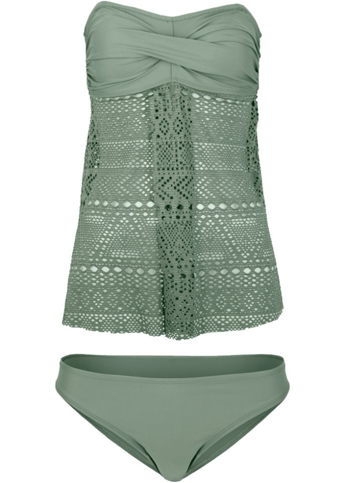 Long Bandeau Tankini (2-tlg. Set)