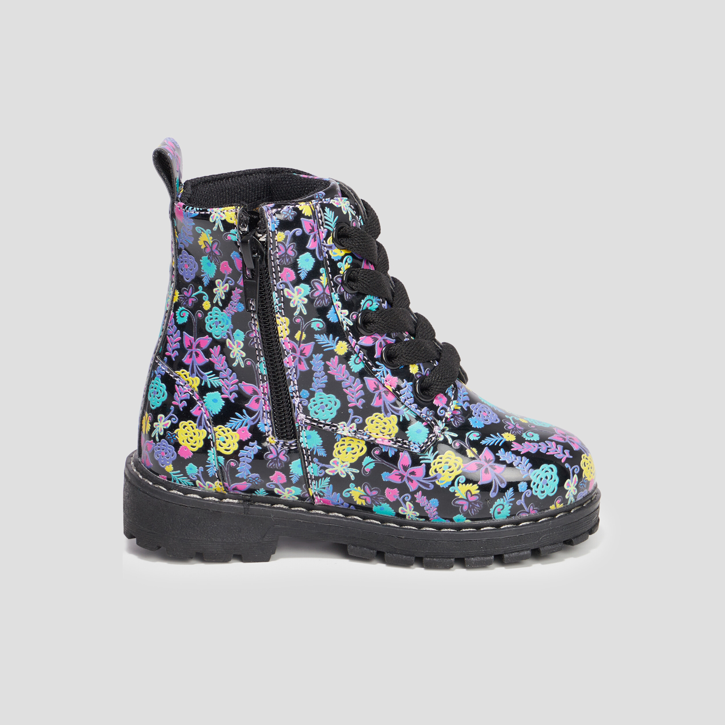 Bottines crantées zippées Encanto multicolore fille | La Halle