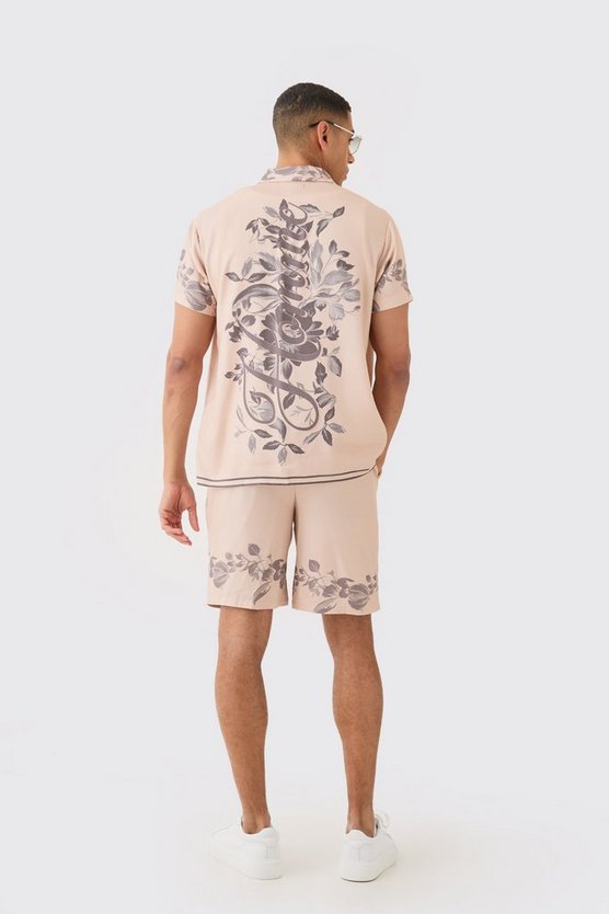 Viskose-Hemd und Shorts