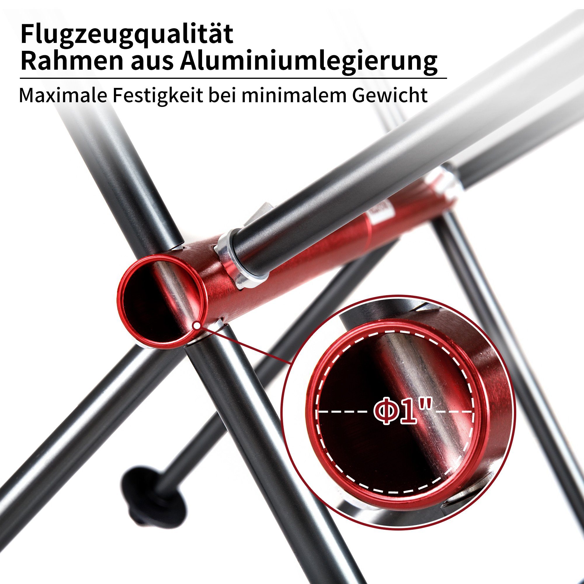 Naturehike Campingstuhl Ultraleicht Klappstuhl Schnelle Demontage und Montage, 68×43×30cm