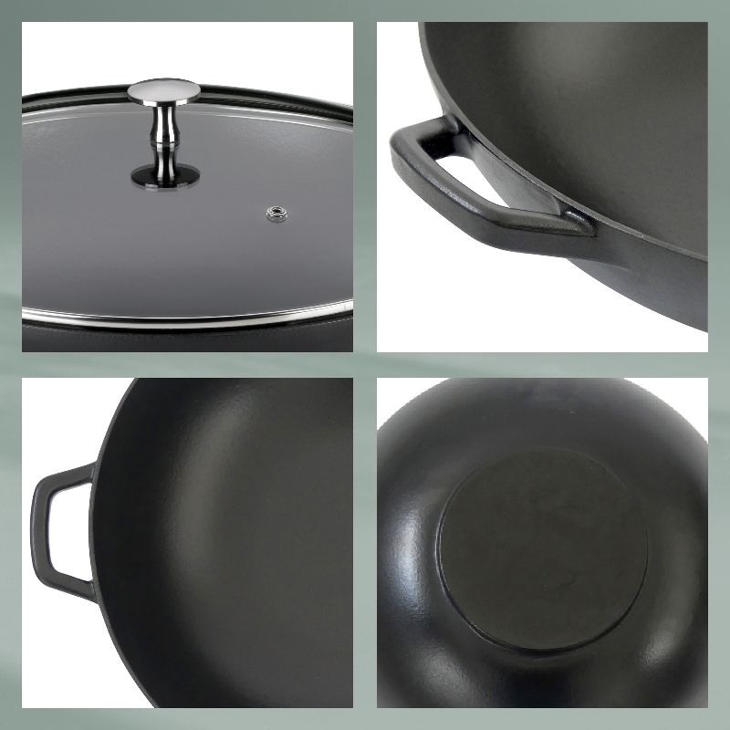 kela Gusseisen Wok Calido Schwarz Ø 36 cm