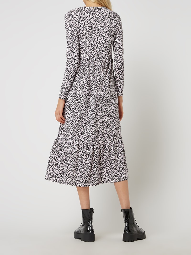 Jerseykleid aus Modalmischung in flieder