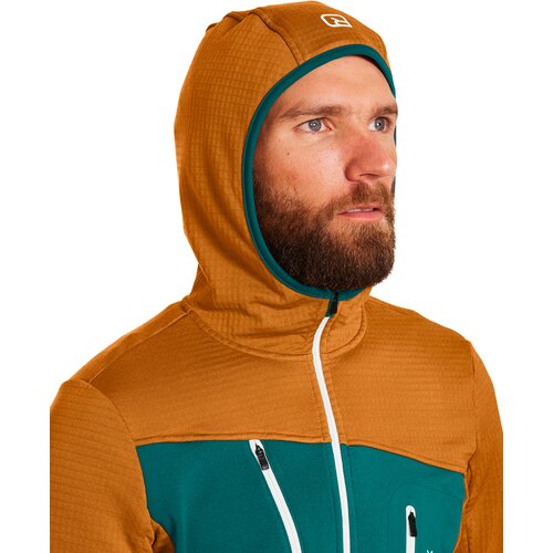 FLEECE GRID HOODY M