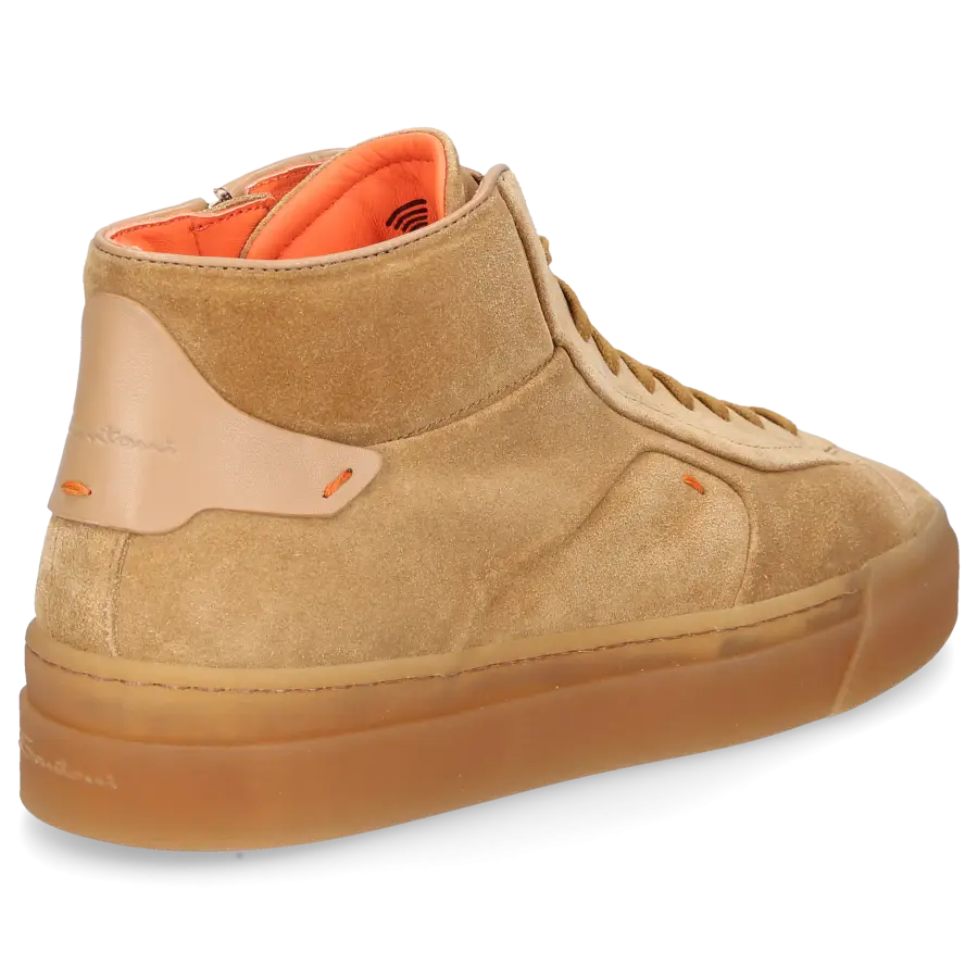 Santoni - Sneaker high 60935 Veloursleder - beige