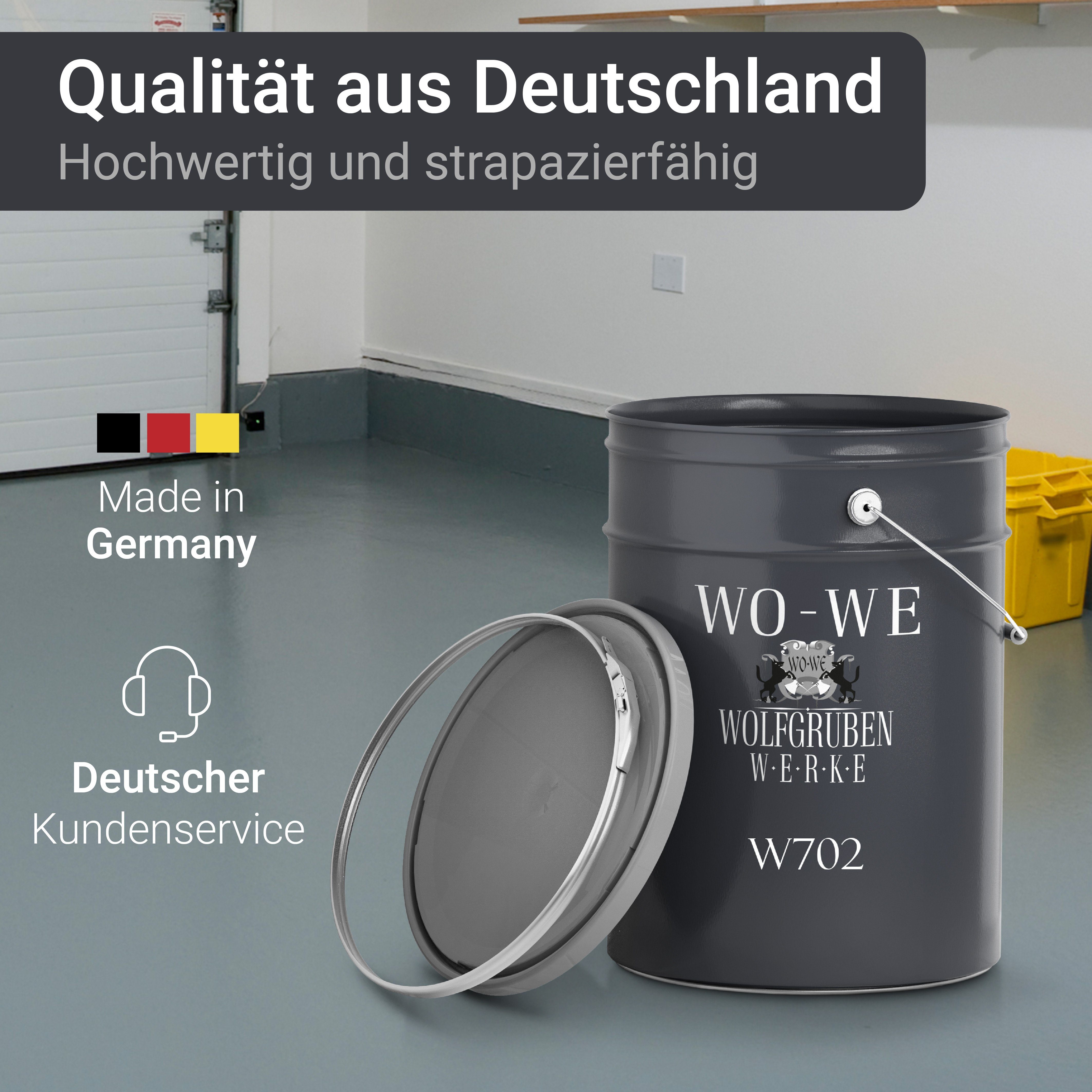 WO-WE Bodenversiegelung 2K Garagenfarbe Bodenbeschichtung W702, 2,5-20Kg, Seidenglänzend, Epoxidharz