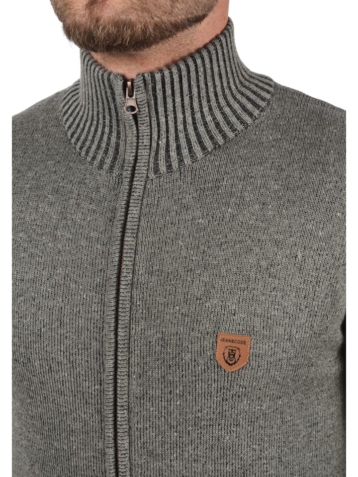 INDICODE Strickjacke IDAndy 35-099MM Cardigan mit Stehkragen in Grau günstig kaufen