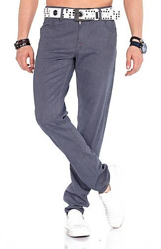 Cipo & Baxx Jeanshose mit Gürtel im Straight Fit-Schnitt