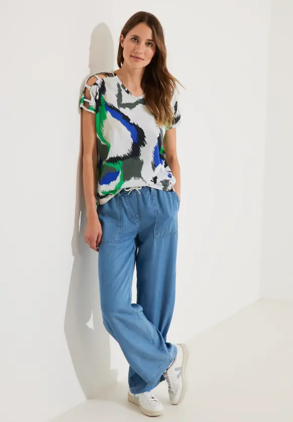 CECIL Shirt mit Schulterdetail