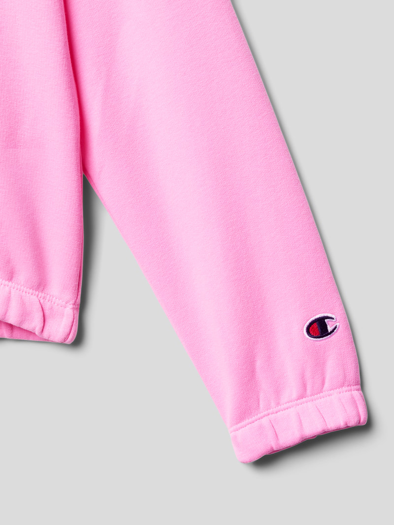 Sweatshirt mit Label-Details in rosa
