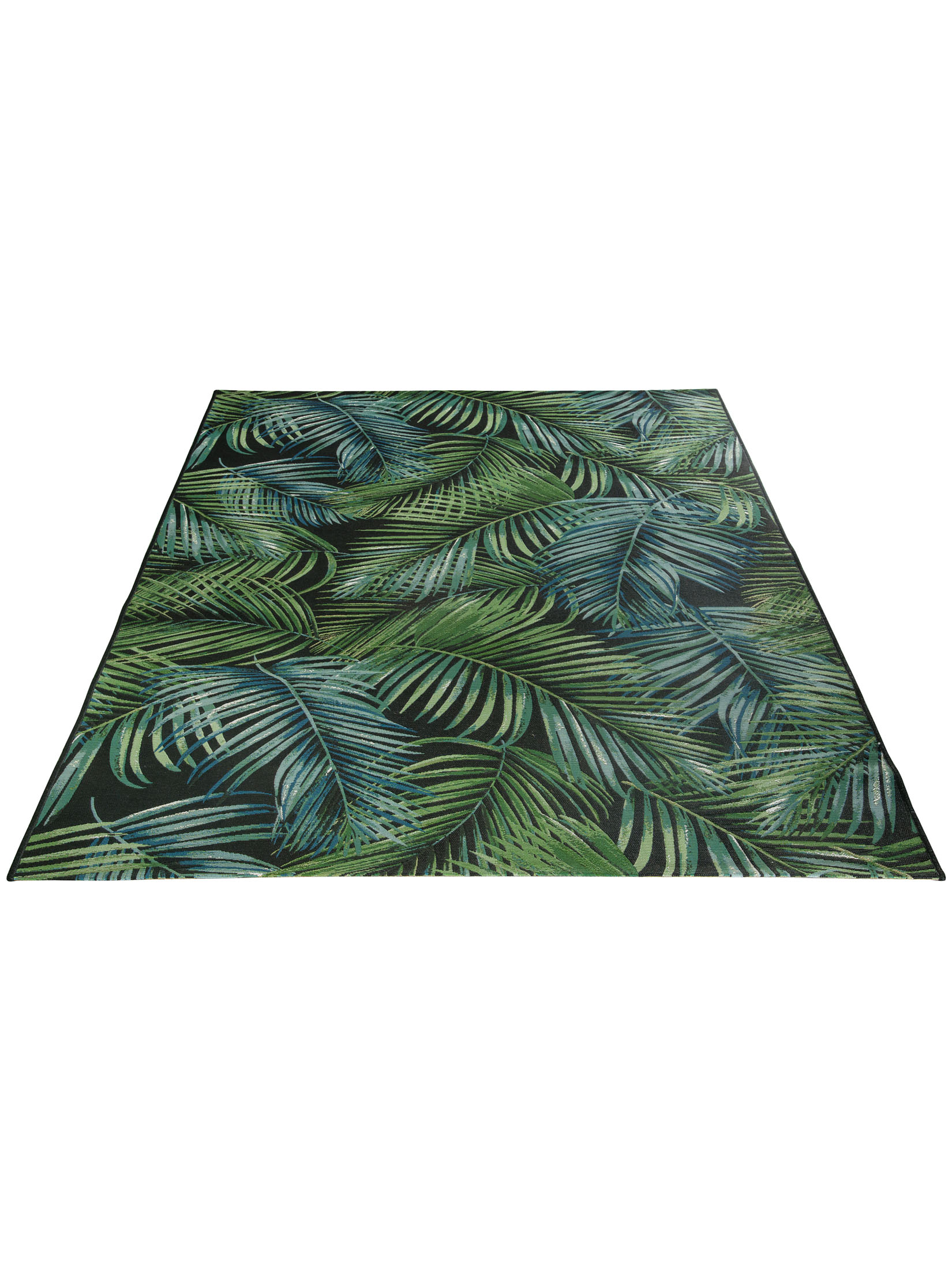 Galapagos Outdoor-Teppich, Leaf Black