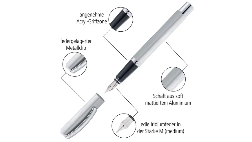 ONLINE Füllhalter Vision Classic Stone in Slimsy Box