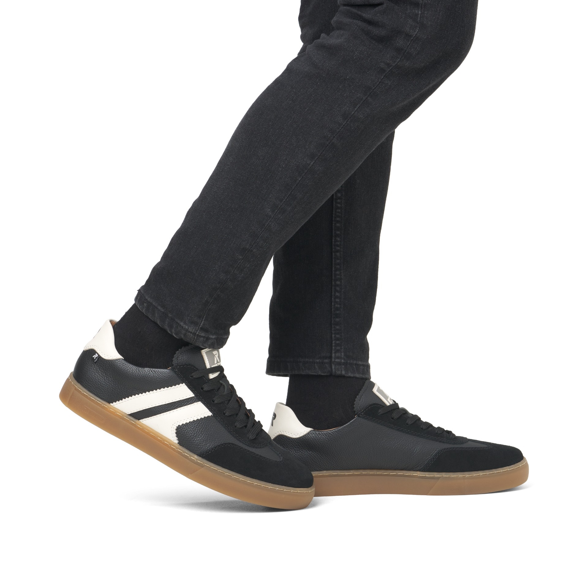 Rieker Herren Sneaker Low street black