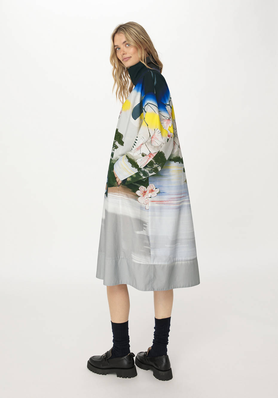 WUNDERKIND X HESSNATUR Kimono-Kleid aus reiner Bio-Baumwolle