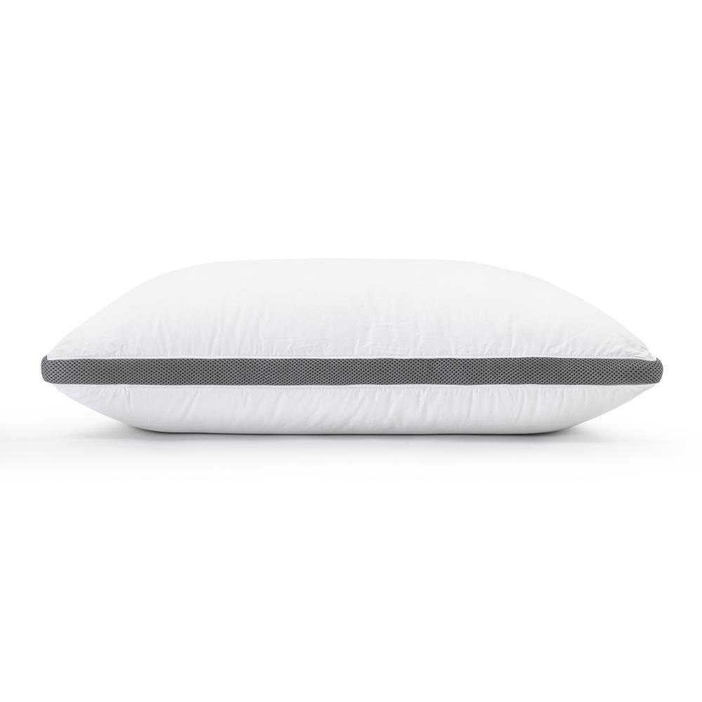 3-Kammer-Kopfkissen 3-Kammer-3D-Memory-Schaum-Kissen, Sitheim-Europe, Füllung: 50% Memory Foam Flakes, 50% Hohlfaser-Polyester, Seitenschläfer, Rückenschläfer, Bauchschläfer, Gut atmungsaktiv, Anti-Allergie