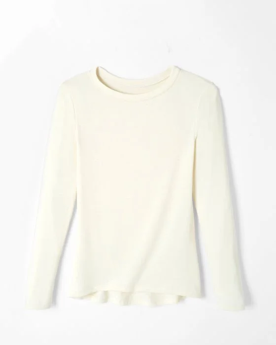 T-shirt fine côte Thermolactyl Sensitive, col rond