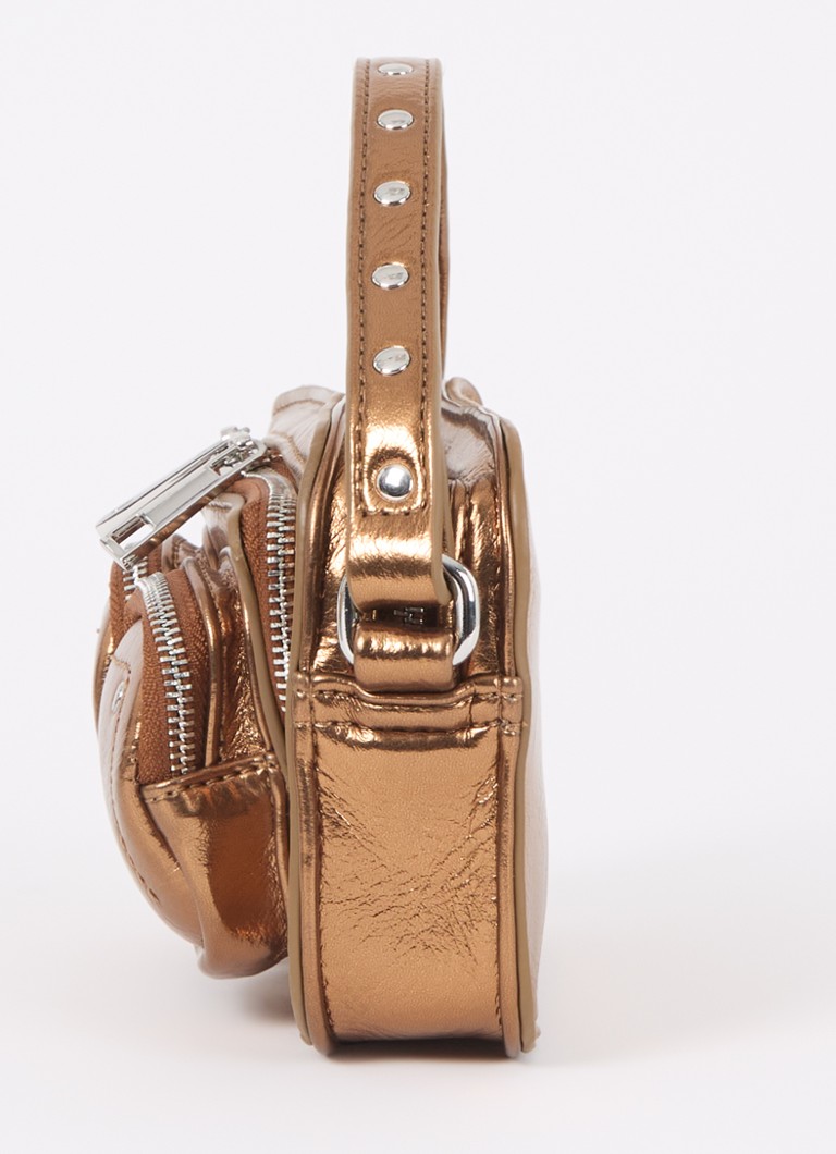 Núnoo Helena Small crossbody bag with metallic finish