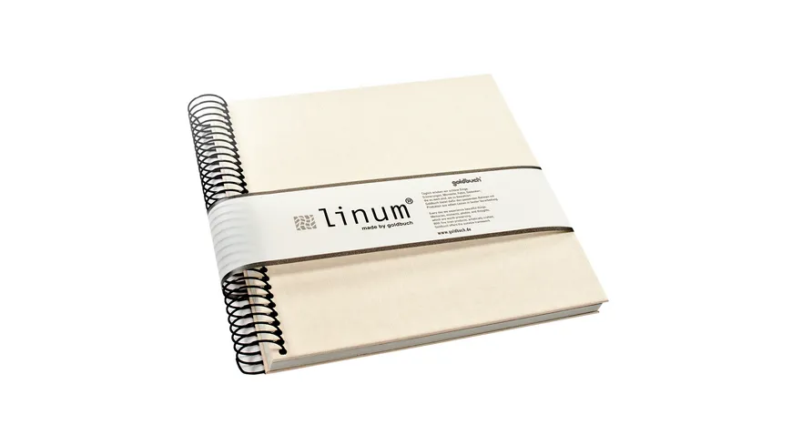 goldbuch Spiralalbum Linum Beige 20x20cm 40 beige Seiten