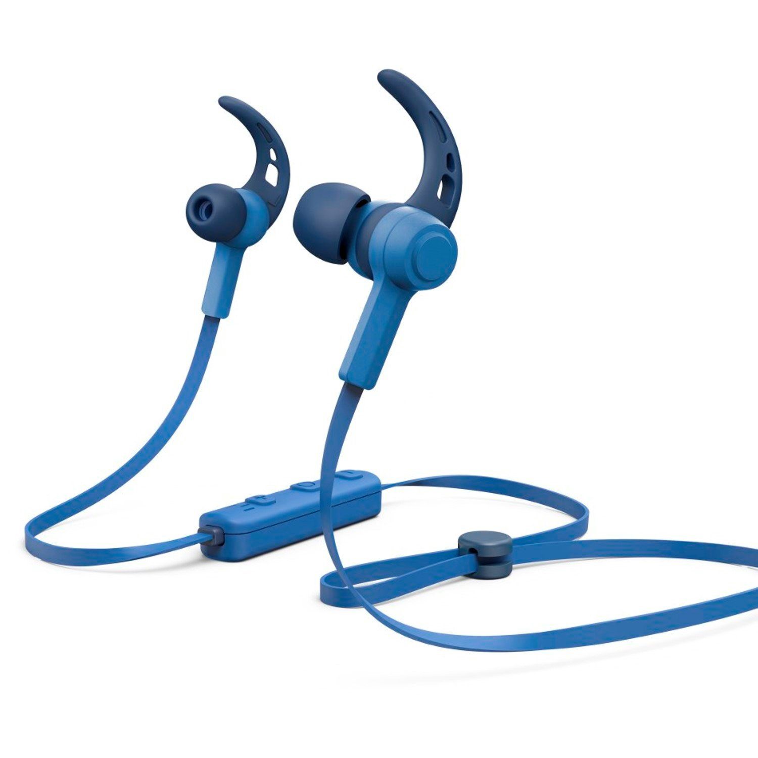 Hama Sport BT Kopfhörer Bluetooth Headset Ohrbügel Headset (Anruffunktion, Bluetooth, Mikrofon, Wiedergabe-Steuerung, Bluetooth 5.0, Schweißfest, Anruf-Funktionen, Wiedergabe-Steuerung, mit Mikrofon)
