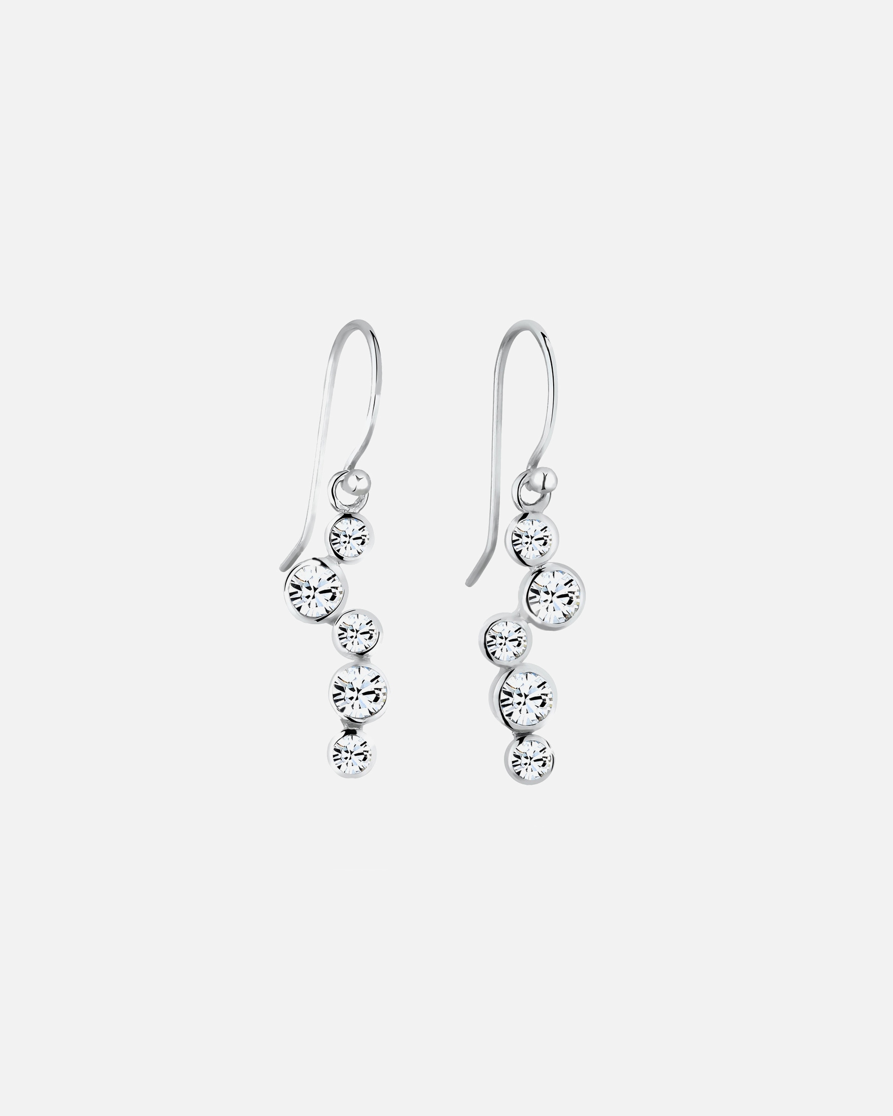Elegante collana da donna Elli con pendente a goccia e cristalli in argento sterling 925.