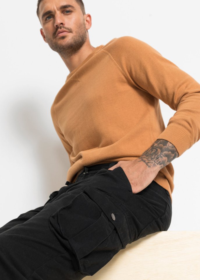 Regular Fit Cargohose, Straight