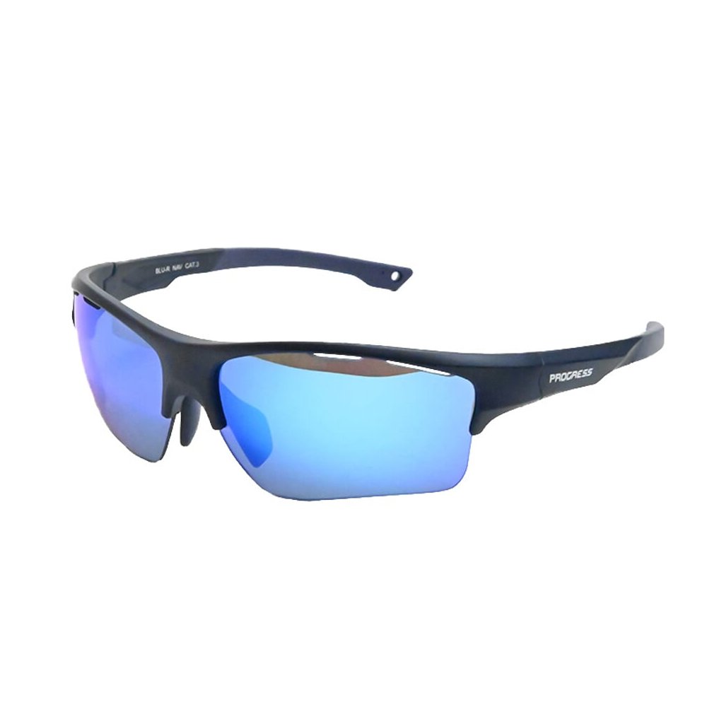 Progress Juno Blu-R Navy Sportsonnenbrille für Kinder