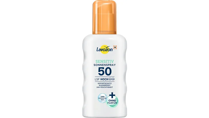 LAVOZON Sensitive Sonnenspray LSF50 200 ml