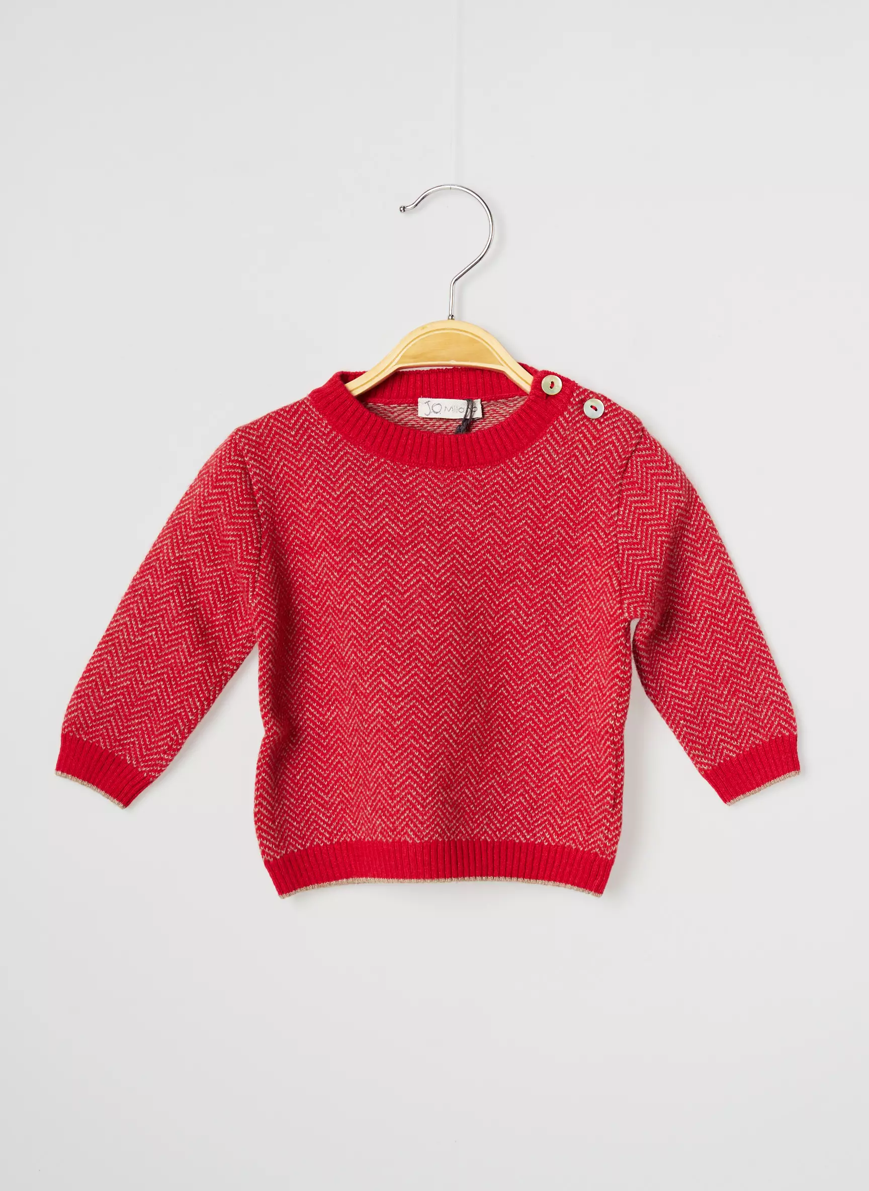J O Milano Pulls Garcon couleur rouge