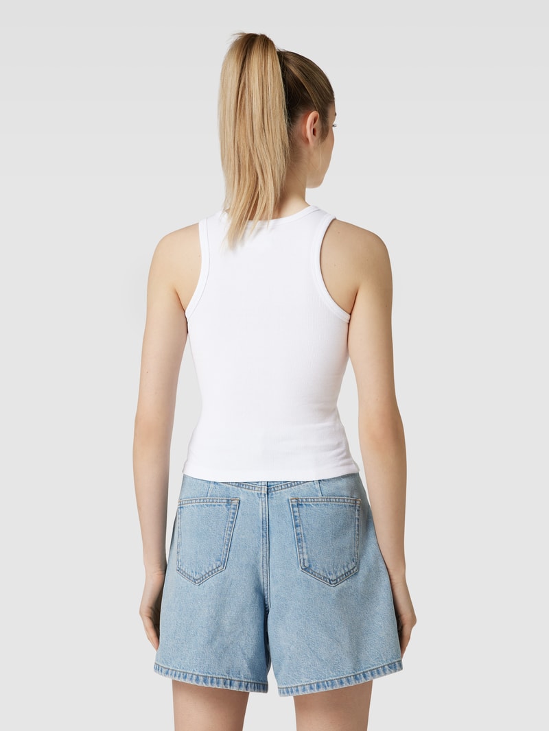 Tanktop in Ripp-Optik - Get up the Movie x P&C in weiß