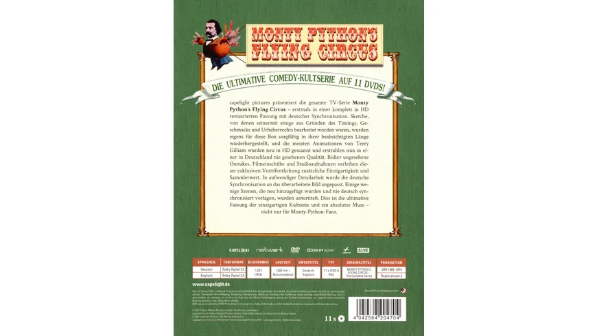 Monty Python's Flying Circus - Die komplette Serie auf DVD (Staffel 1-4)  [11 DVDs]