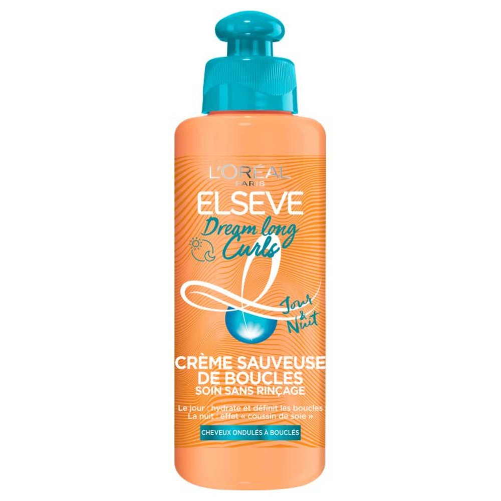 L'Oréal Paris Elsève Dream Long Curls Crème Sauveuse de Boucles Soin sans rinçage 200ml Crème sauveuse de boucles sans rinçage pour cheveux ondulés à bouclés