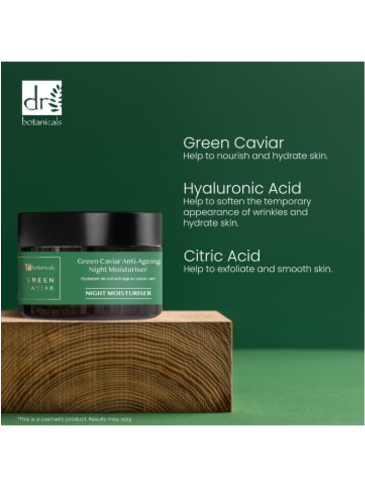 Dr Botanicals DB Green Caviar & Arganöl  Feuchtigkeitscreme für die Nacht 50ml günstig kaufen onesize